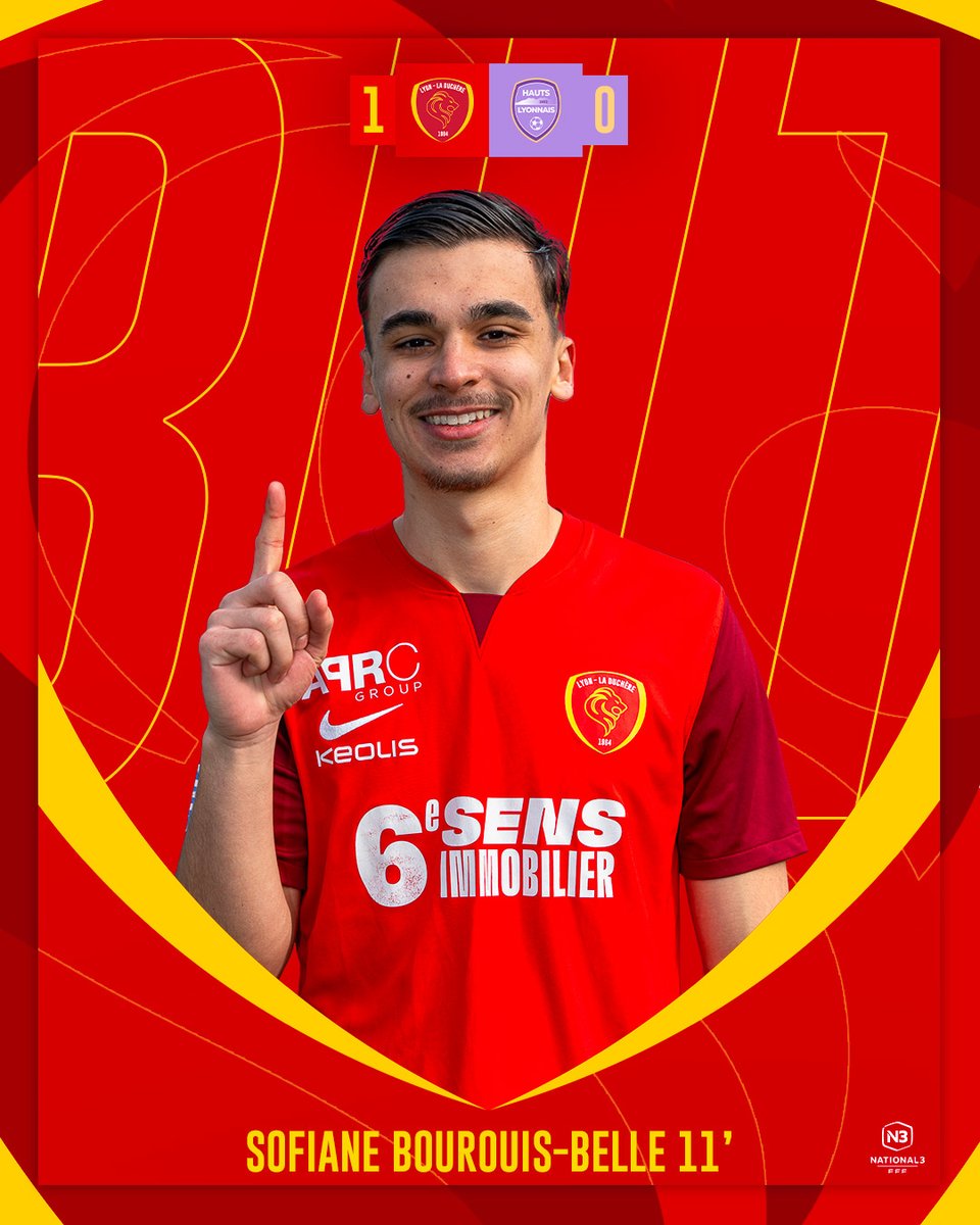11' BUUUUUUUT POUR LA DUCH', sur la première occasion Duchéroise, Sofiane Bourouis Belle est à la réception d'un centre et n'a plus qu'à pousser la balle au fond des filets ! 

#AllezLaDuch #LLDHL |  🔴1-0 🟣