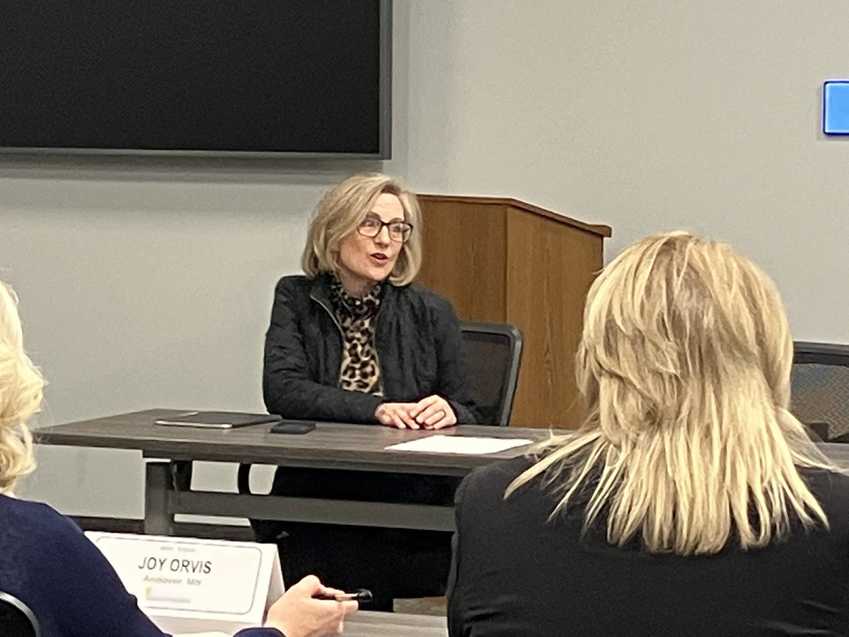 MNExcellence's tweet photo. We’re kicking it off with @KRobbinsMN talking about her work leading the MN House’s new Fraud Prevention and State Agency Oversight Policy Committee. Such important work to protect MN taxpayers! Grateful for her commitment to establishing a future vision for this committee https://t.co/6fGRMlRRrh