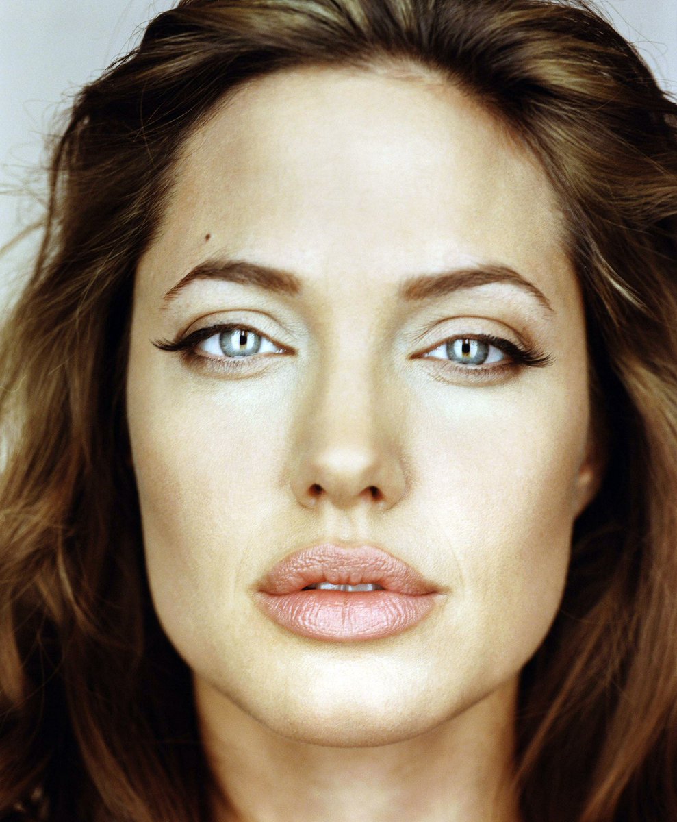 jolieicon's tweet image. angelina jolie by martin schoeller (2004).
