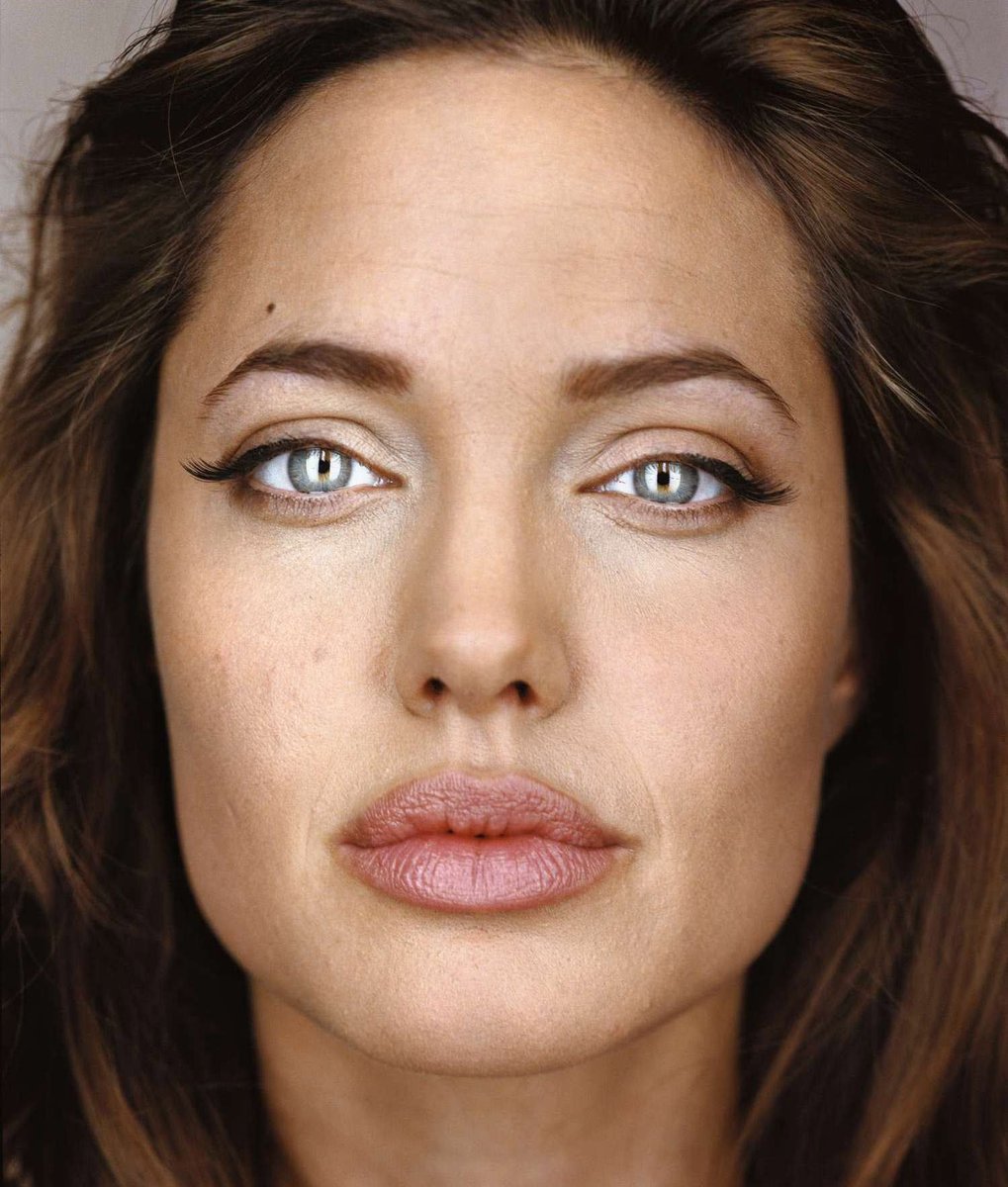 jolieicon's tweet image. angelina jolie by martin schoeller (2004).