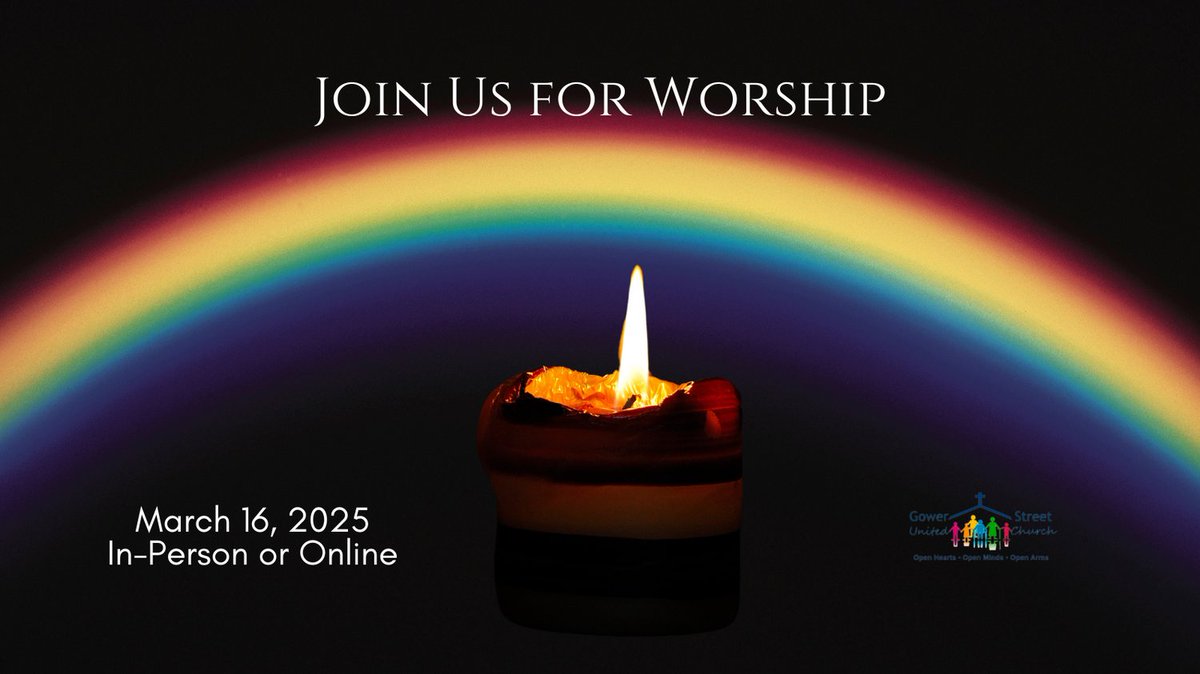 We hope you can join us for worship tomorrow, March 16, 2025, the second Sunday in Lent.

We will take time in worship to mark National Affirming PIE Day and share Pie following worship.  

#UCCan #WhatsUpAtGower #UCCeast #AffirmUnited