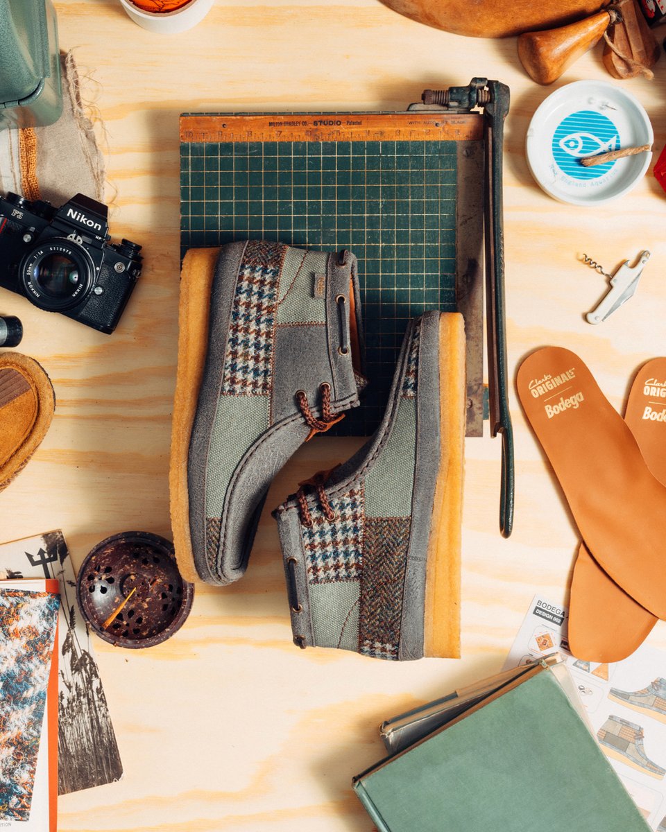 In thinking of our diverse material-based history and fascination with timeless designs, it's not hard to see how our third Clarks Wallabee collaboration was born. Follow the link for more info - bdgastore.com/blogs/blogdega