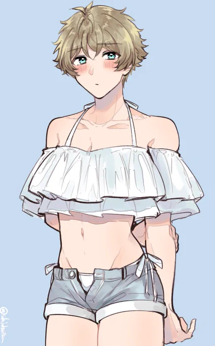 今日こういう水着を見かけたので 
