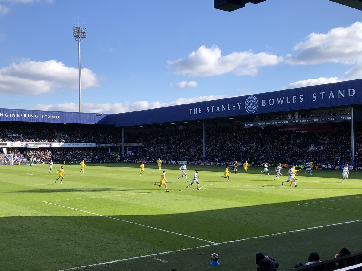 niners_dave's tweet photo. 6th visit of the season to @QPR for their 2-2 draw v Leeds att 17,457. Another 12.30pm KO that nobody likes or wants other than the EFL &amp; SKY! 🎟️ only £12 again &amp; 📖 £4 https://t.co/JUI0bc3paR
