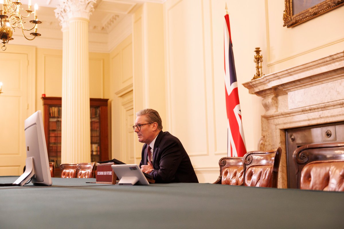 UK Prime Minister (@10downingstreet) on Twitter photo Together with our international partners, we are maintaining the momentum towards a just and lasting peace for Ukraine.
Prime Minister <a href="/Keir_Starmer/">Keir Starmer</a> spoke with world leaders today to urge them to keep increasing the pressure on Putin. Together with our international partners, we are maintaining the momentum towards a just and lasting peace for Ukraine.
Prime Minister <a href="/Keir_Starmer/">Keir Starmer</a> spoke with world leaders today to urge them to keep increasing the pressure on Putin.