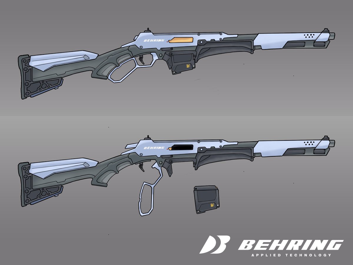 echovectorbravo's tweet image. I present to you: The Behring Lever-Action. (My concept) 😄 Fer all yer bounty-huntin’ space cowboy needs, bo! #StarCitizen