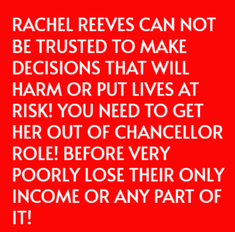 BENEFITS_NEWS's tweet photo. Rachel Reeves OUT ! - Chancellor ** CUTS KILL ** UN FINDINGS RING A BELL ? #ResignRachelReeves - #DisabilityBenefits #LabourDoorstep #Welfare #PIP #UniversalCredit #ESA #SevereDisability #Illegal #Unlawful @RachelReevesMP https://t.co/nrzYwiS6f6