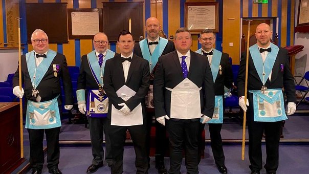 An excellent double Initiation <a href="/HCP8204/">Harry C Preater 8204</a> with a warm welcome to Wiltshire's newest Freemasons. @provgm