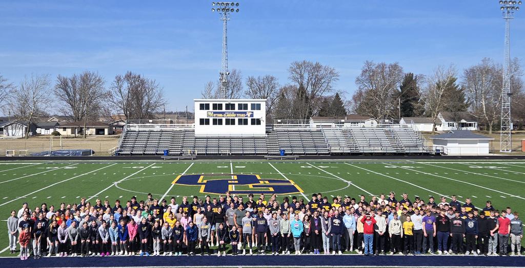 Success has many different forms, but this is one of our greatest accomplishments! We have over 200 athletes out for track in grades 7-12. We are excited to see what these kids can do and see their improvements along the way!
