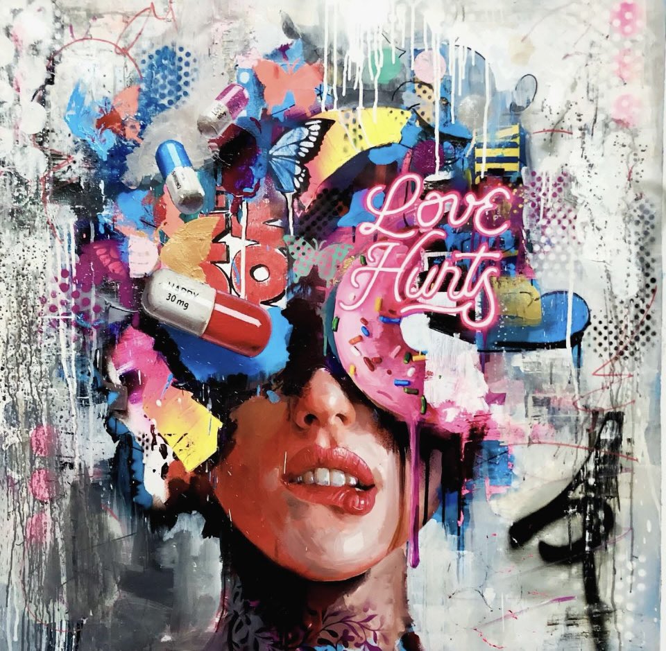 hartgalleries's tweet photo. ‘Love Hurts’ - Zinsky’s new collection… Coming Soon to Hart Galleries 👍🏻
https://t.co/V1DaHB4hUL
.
.
.
.
#zinsky #comingsoon #originalartwork #lovehurts #art https://t.co/0W6bqbeu9M