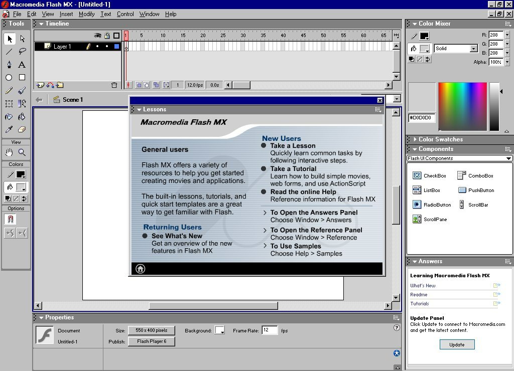 WebDesignMuseum's tweet photo. On March 15, 2002, Macromedia released a vector graphics editor for creating rich Internet content and multimedia applications Macromedia Flash MX.

#WebDesignHistory https://t.co/M9C5tzCaoW