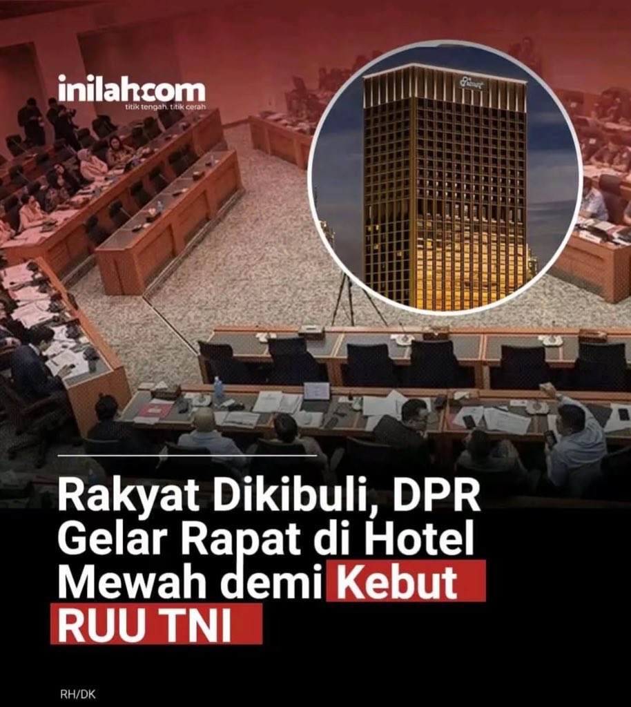 hajicing's tweet image. Kenapa kita tidak boleh diam? 

1. Sang putra mahkota sudah jadi wapres akibat putusan mk

2. Sekarang rapat sedang berlangsung meloloskan RUU TNI

apakah kita harus menerima hal ini? Sedangkan banyak rakyat sipil yang sedang berjuang mencari pekerjaan.

Kata gue #tolakruutni