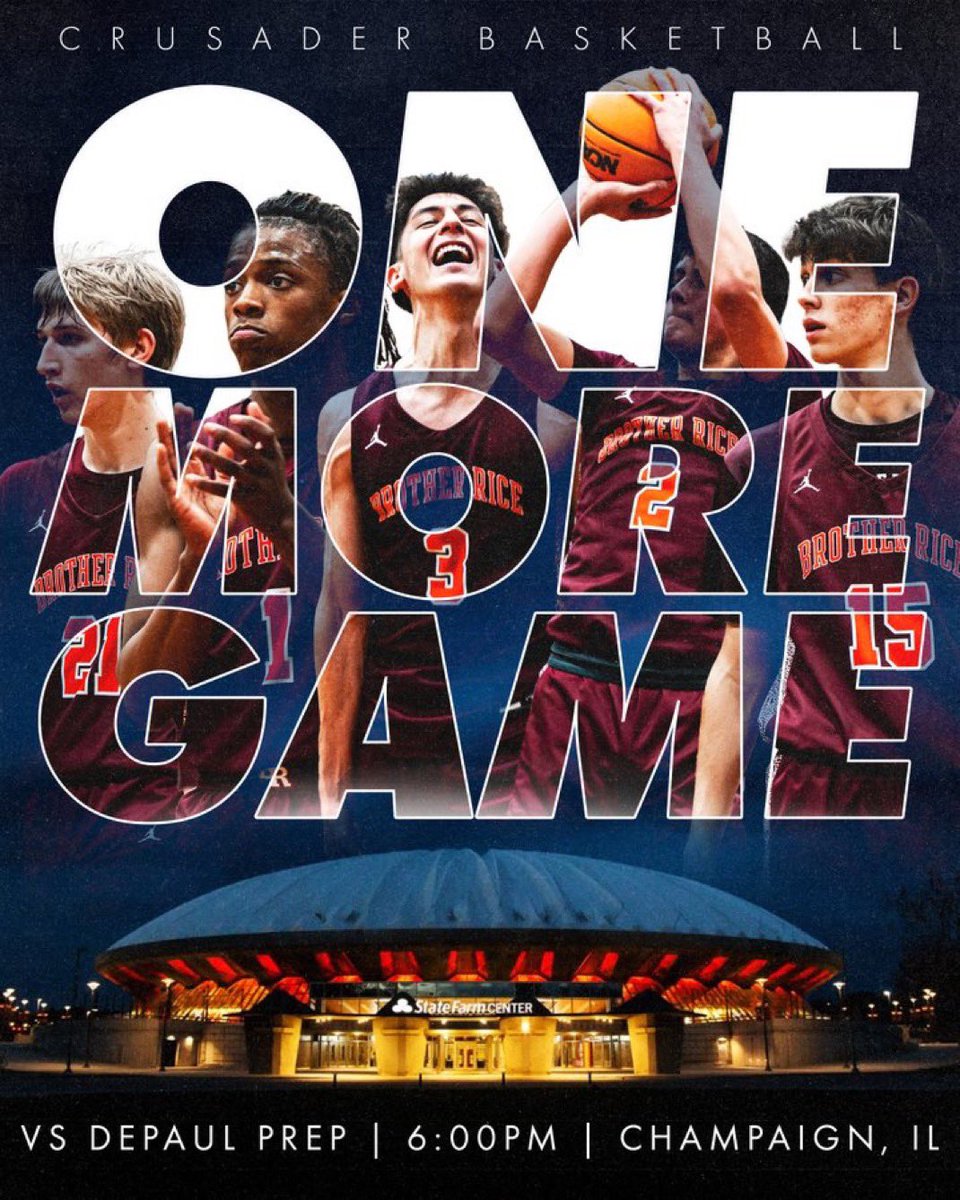 BR_Hoops's tweet photo. Gameday! #WeAreBR

🕕 6:00
📍 State Farm Center, Champaign
🆚 DePaul Prep
🪧 State Final
📺 WCIU https://t.co/z6t746ezj2