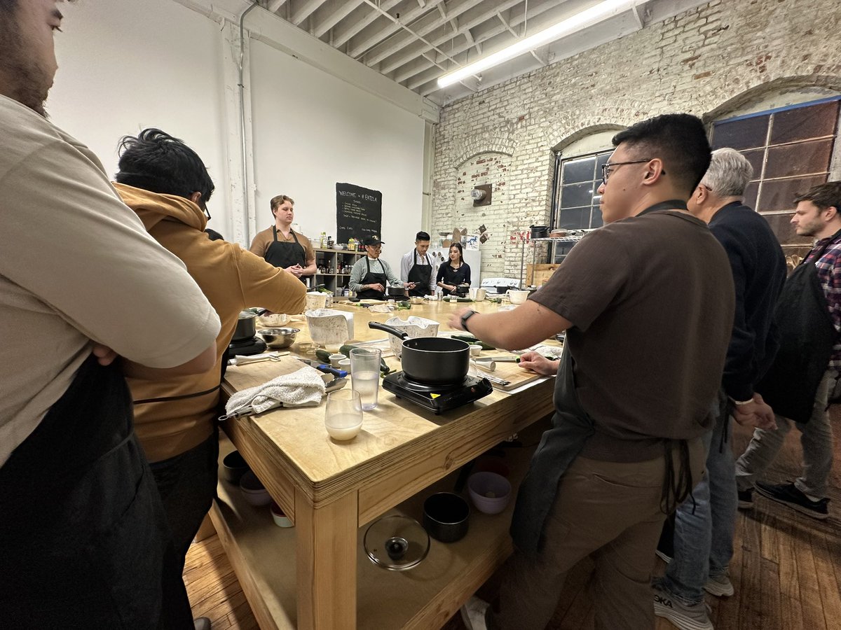 The boys were learning to make sushi last night and I was enjoying the unlimited sake 🫨

EatzLA 🔥