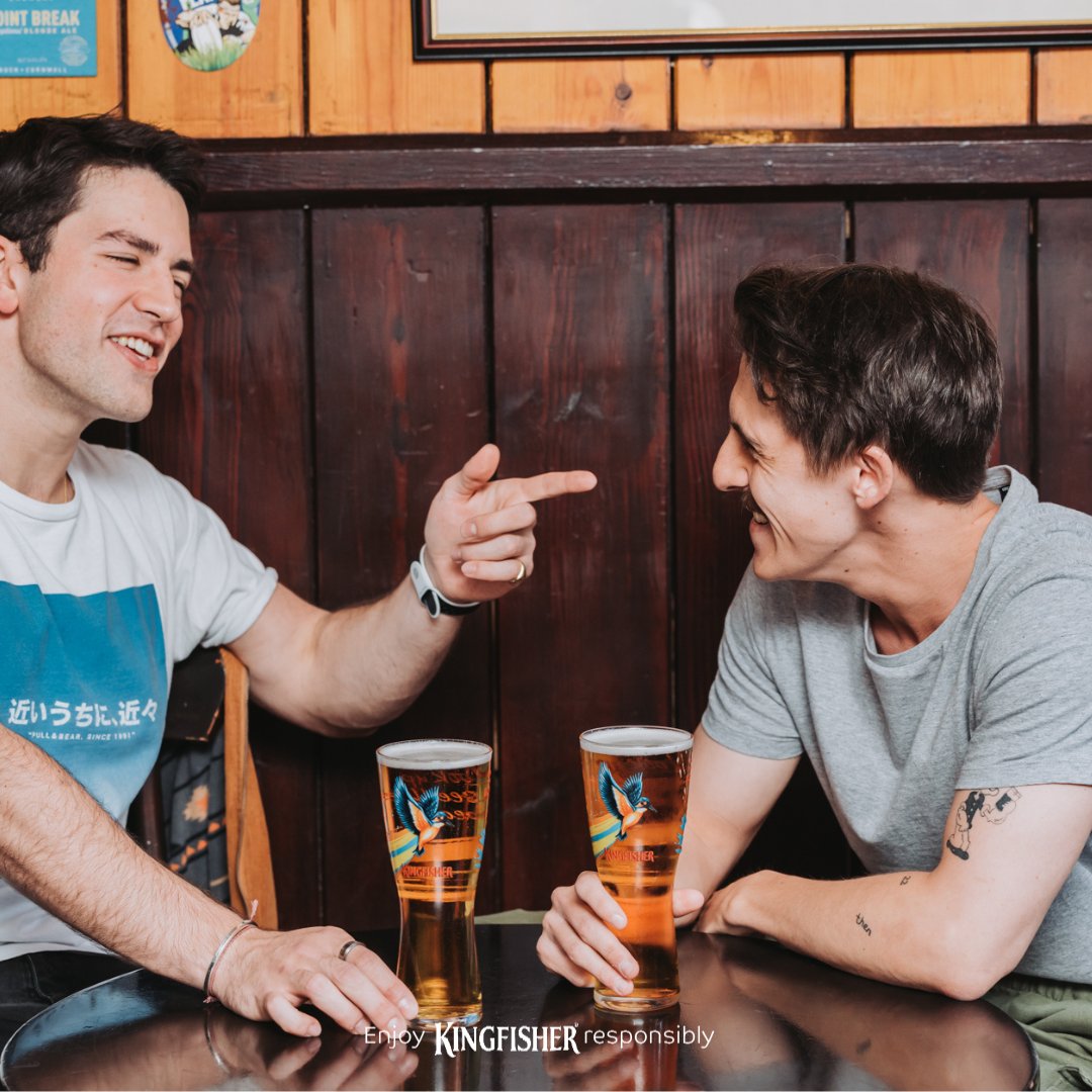 Nothing fancy, just two beers and a conversation worth remembering

#KingfisherBeer #KingfisherUK #LookUpAndSeeTheBeauty