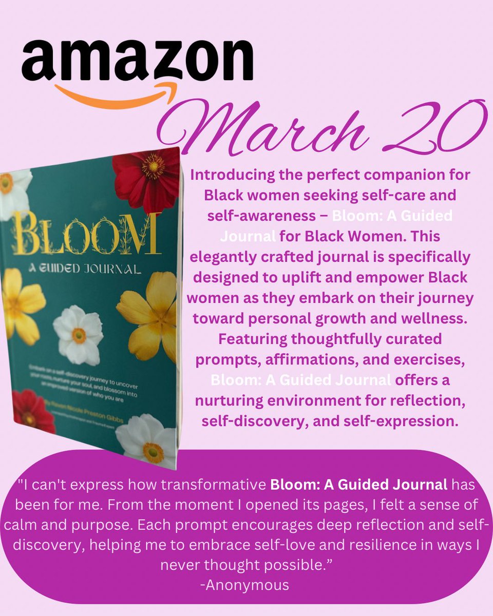 Raven_Nicole_'s tweet photo. I released a journal for #BlackWomen and I couldn’t be more proud. As a licensed psychotherapist, I know the power of reflection, healing, and growth. That’s why I created this journal—to guide you on your journey. Excited to finally share it with you all! https://t.co/DUNVAAj8F9 https://t.co/bjvj8oibGo