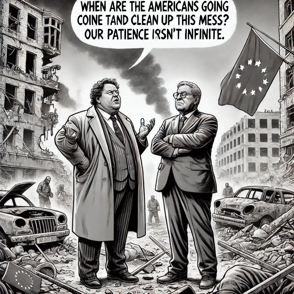 markbradby's tweet photo. I asked chatgpt to recreate a cartoon I saw back in the 90s, which seemed relevant today https://t.co/XN6x35BMQc