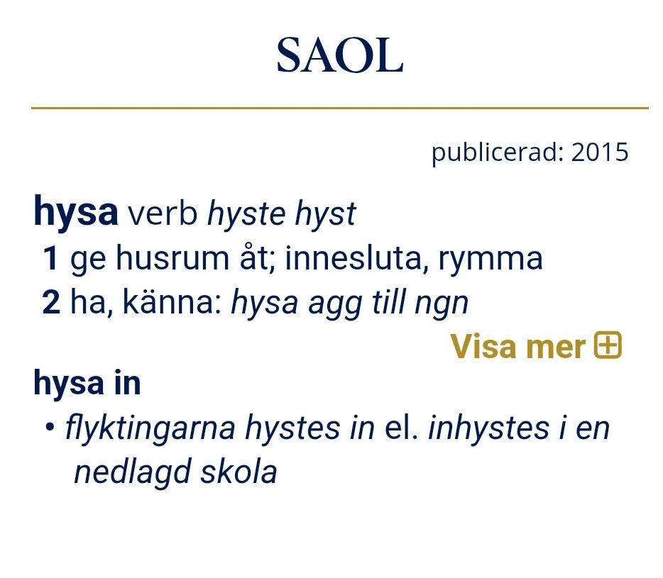 wolfssprache's tweet photo. @mariarosandersd Ungdomarna huserar i huset. Huset hyser ungdomarna. Vårda svenskan. #ord https://t.co/XA7KhpjTfM