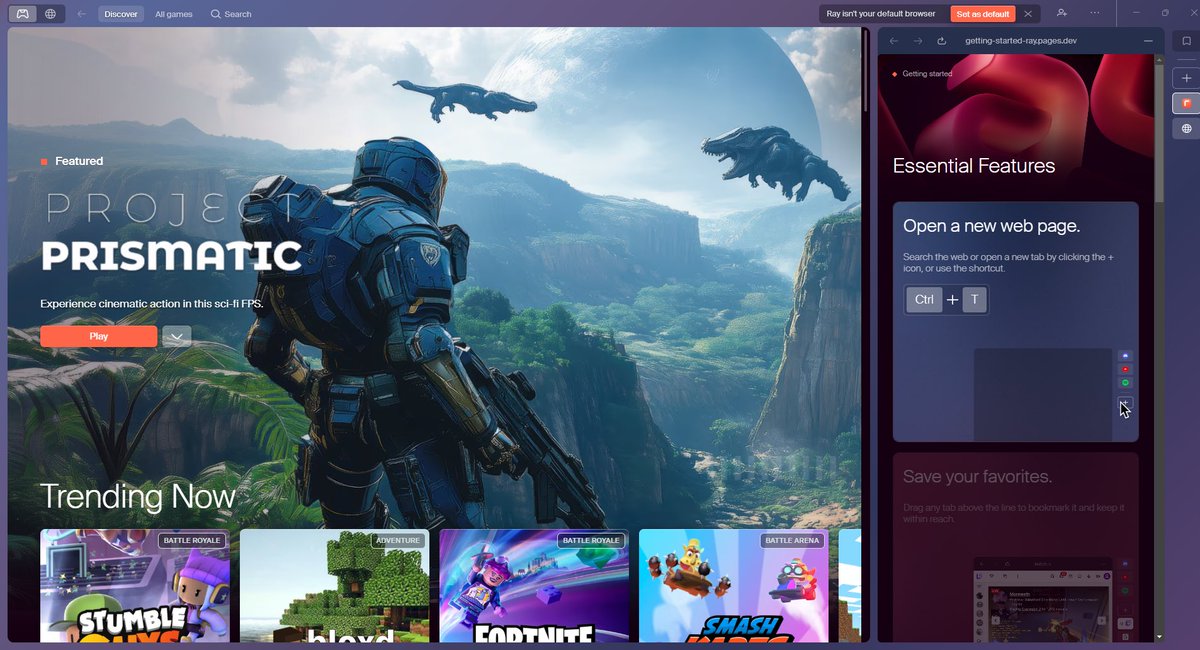 Chain Games 🎮 (@realchaingames) on Twitter photo Project Prismatic <a href="/prismaticfps/">Project Prismatic</a> is now featured on the <a href="/PlayOnRay/">Ray Browser</a> Gaming Browser 🙌 Project Prismatic <a href="/prismaticfps/">Project Prismatic</a> is now featured on the <a href="/PlayOnRay/">Ray Browser</a> Gaming Browser 🙌