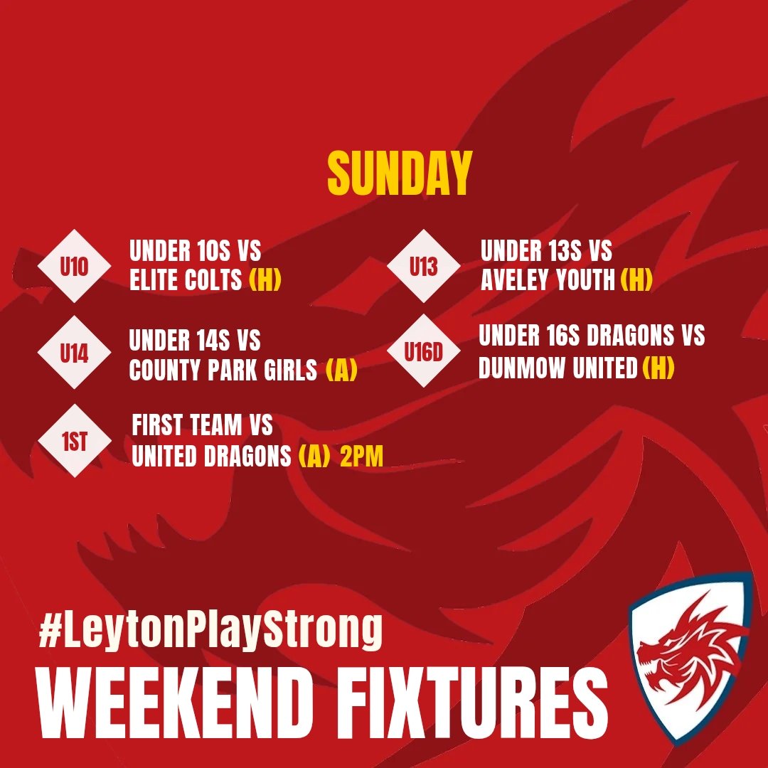 SILENT SUPPORT WEEKEND. Good luck to all our teams playing 🌟⚽️🌟

#afcleyton #afcleytonclub #LeytonPlayStrong
