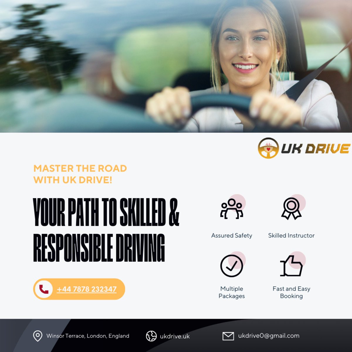 ukdrive0's tweet photo. UK Drive- Your Road to Confidence 🚗 ✨ 
Expert instructors, personalized lessons, and a smooth path to mastering the road. Learn safe, smart and stress-free driving with us! https://t.co/5UpcEdD5Qp