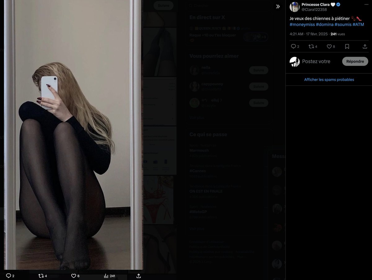 AntiFakeDoms's tweet photo. 🚨 @Clara122358 

Vol de photos sur Pinterest et autres

❤️‍🔥 Merci de liker, partager et suivre pour faire vivre ce compte.  

#moneyslave #domina #dom #fake #fakedom #findom https://t.co/it6jHorQSC