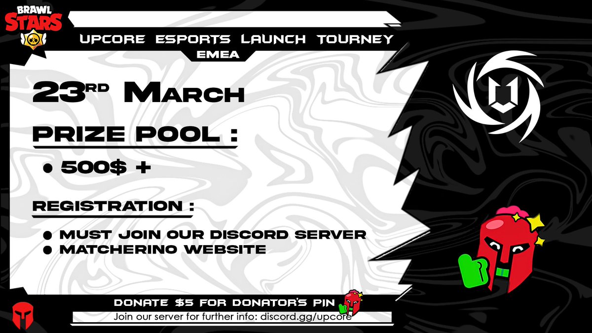 UPCoreEsports's tweet photo. What's better than 1 matcherino ? 2 matcherinos in a day! 🤯 

UPC EMEA launch event kicks off on 23rd March⏳ 

Eligibility - Europe and Middle East 
Server - Germany
Registration link - https://t.co/M45J4YV17N https://t.co/wOsqyoDlEg