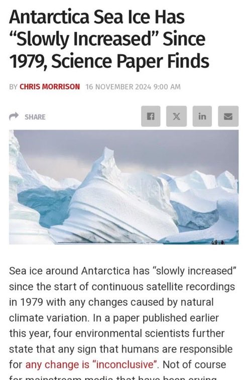 WeLnever's tweet image. Rubbish . Melting sea ice does not raise sea levels due to displacement . Take off your tin foil hats and follow the settled science #ClimateScam
#ScienceDenial