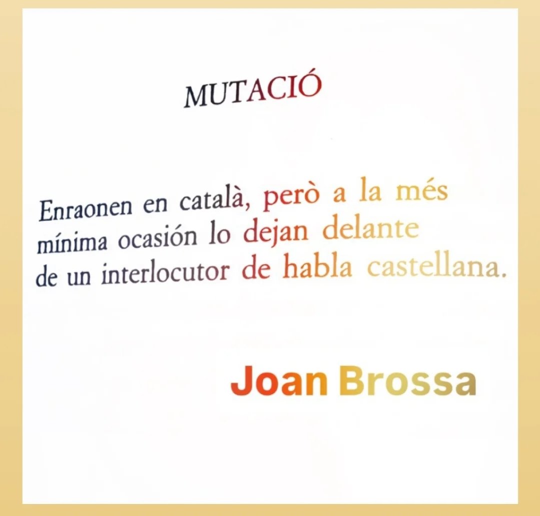 Joan Brossa, precursor del <a href="/mantincelcatala/">Mantinc el Català</a> 😯😍