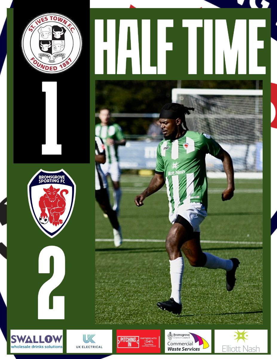 SportingFC's tweet photo. HALF TIME: 1-2. Goals from @Carter_Lycett &amp; @theorobinson09 give us the lead at the break, with Allen scoring the goal for the home side.

#STIBRO https://t.co/xAge6DgxuL