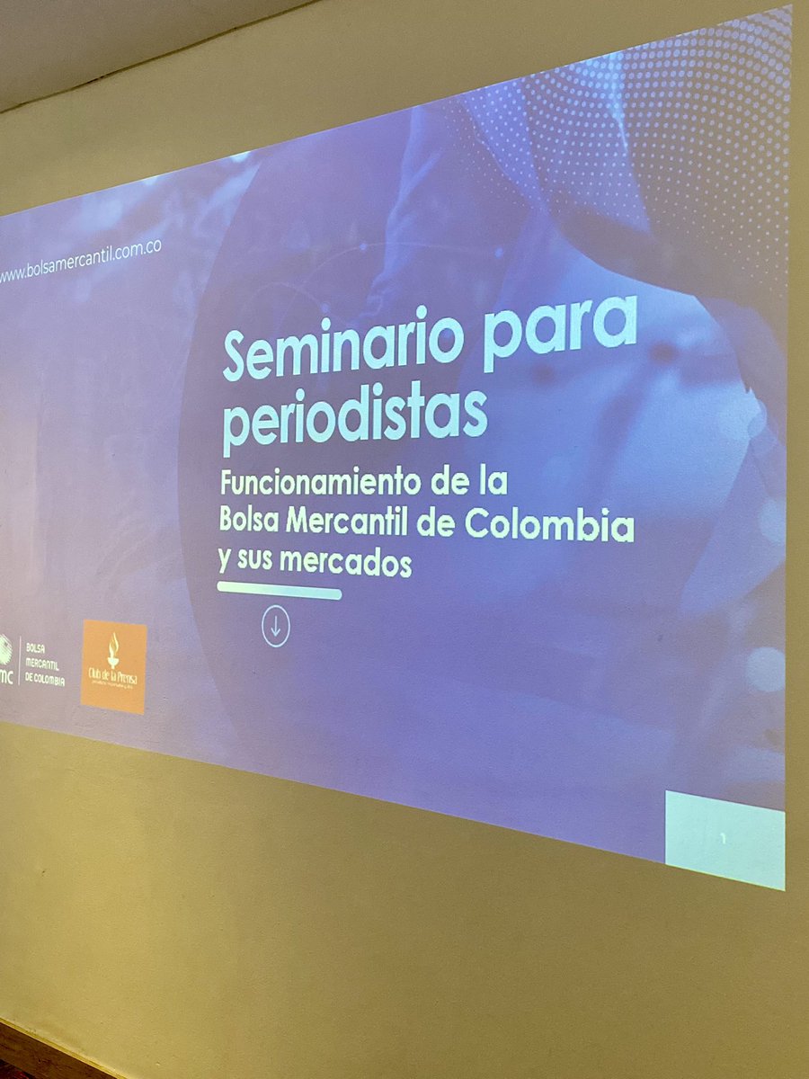 Nuestro primer Seminario del año <a href="/elclubdeprensa/">Club de la Prensa de Medellín</a> periodismo responsable y libre. Gracias! <a href="/BolsaMercantil/">Bolsa Mercantil de Colombia</a>