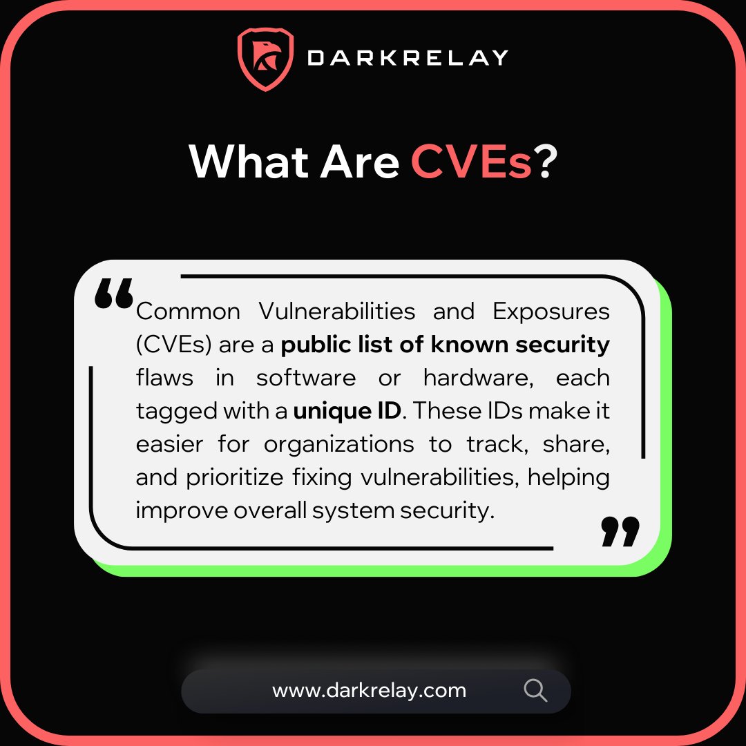 darkrelaylabs's tweet photo. 🔎 CVE: Finding Weaknesses Before Attackers Do! 🔎  

🚀 Want to uncover and exploit vulnerabilities in widely used platforms? https://t.co/655j25A6wF  

#EthicalHacking #VulnerabilityResearch #PenetrationTesting #BugBounty #InfoSec #ExploitDevelopment #StaySecure #InfoNews https://t.co/mFEMdmNP3D