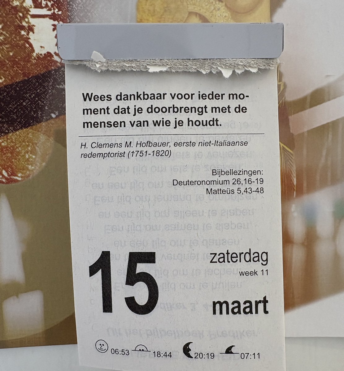 Mooie tekst ❤️ op de Gerarduskalender! #dankbaar