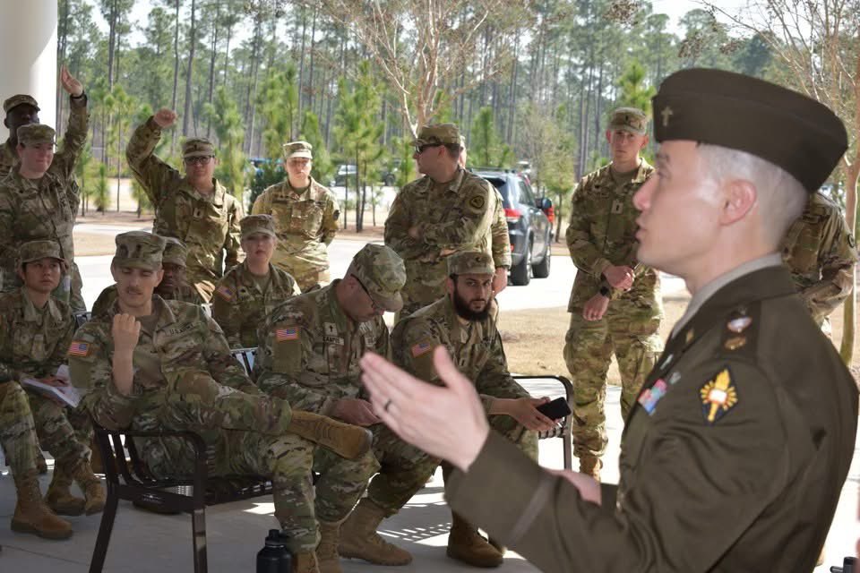 CHBOLC Students participated in Military Graveside Service Training <a href="/fortjackson/">Fort Jackson</a> National Cemetery on March 14. The installation Honor Guard gave a graveside service demonstration.
<a href="/ArmyChaplains/">Army Chaplain Corps</a> | #HonorTheFallen | #ForGodAndCountry