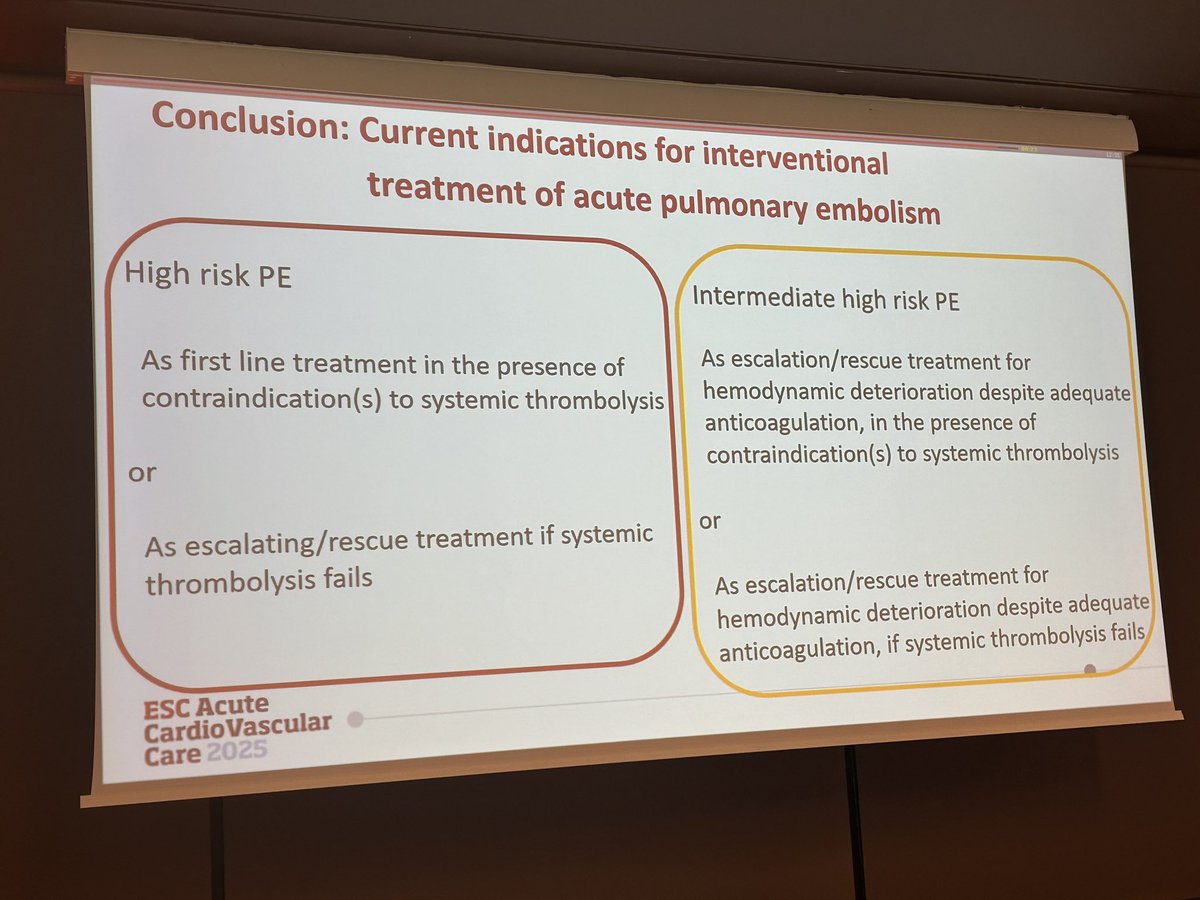 Many ongoing trials in pulmonary embolism! 

ACVC President <a href="/ingo_ahrens/">Ingo Ahrens</a> #ACVC2025