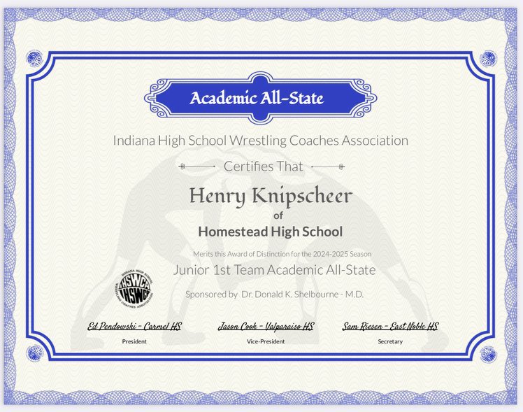 Henryknip_07's tweet photo. With wrestling finishing up I am very honored to be be nominated and selected for Junior 1st Team Academic All-State! 

Excited to see what this football season brings.@CoachWellmann44 https://t.co/cuw762po9I