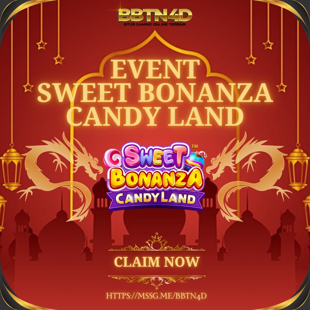 🍭EVENT SWEET BONANZA CANDYLAND🍭
BBTN4D
MIN DEPO 50.000

📌 LINK : mssg.me/bbtn4d
