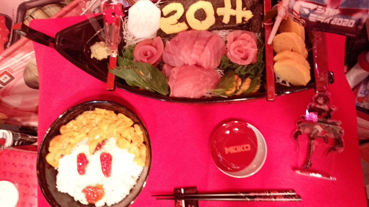 StrengerGenya's tweet image. 固定用に改めて自己紹介をば。
どうも、雑多垢というにはMEIKO成分が大半を占めている気もするおっさん、放浪者幻矢(げんや)です。
普段はMEIKOコラボ風料理したりなんか作ったり祭壇したりしてます。