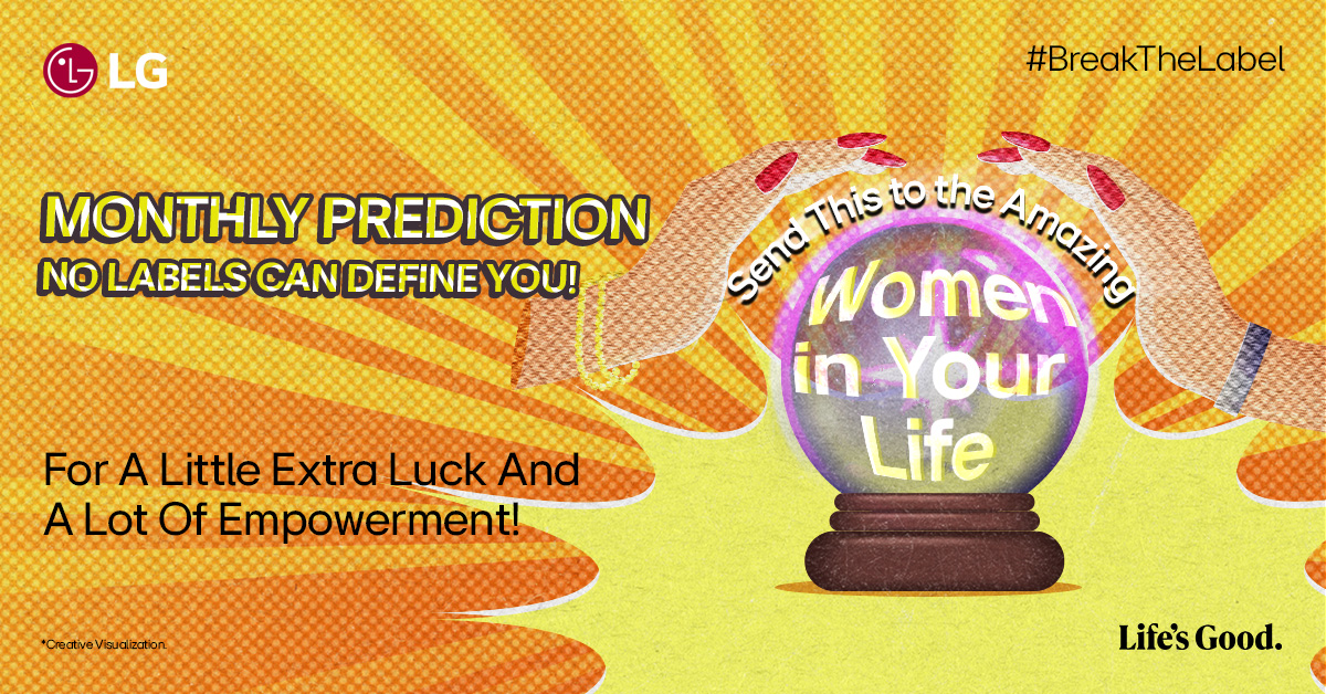 LGIndia's tweet photo. ✨ This Month’s Energy: Unstoppable! ✨
No label can hold you back, and no stereotype can define you.  Share this with the incredible women in your life as a reminder that they are limitless!

#LGIndia #LifesGood #EmpowerWomen #BreakTheLabel #WomensMonth https://t.co/BKiRAqWblD
