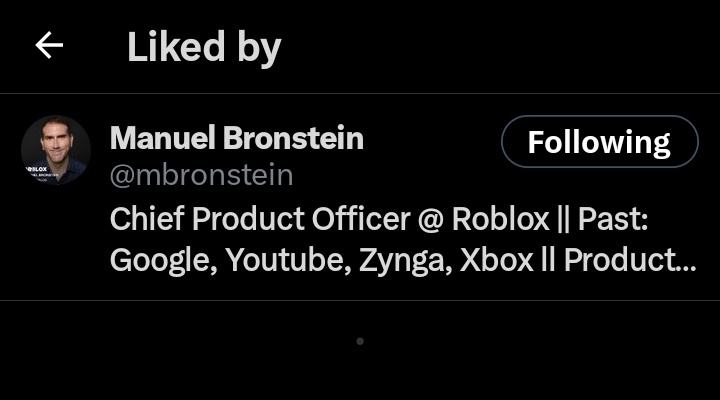 GBrockz's tweet photo. Our post has been liked by chief producer officer at roblox
Let's gooo🥳🥳
What do you guys think?
Our news channel has growing slowly I hope our news channel could reach good amount of followers in the future
Inshallah
#ROBLOX #robloxnews #youtube #xbox #youtube #zynga https://t.co/45z9i6U35m