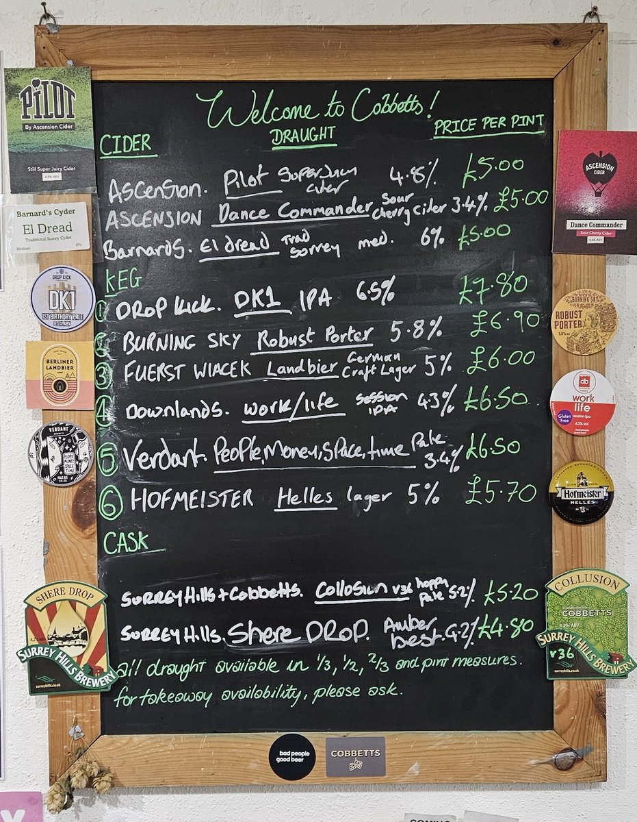 Cobbetts Beer Board (@beerblackboard) on Twitter photo 