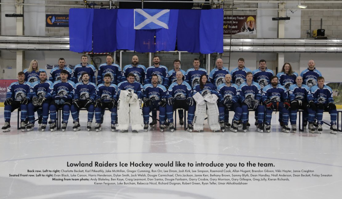 The Lowland Raiders Team of 2024/2025. 

Special thanks to Sponsors Alba Printers: albaprinters.co.uk

Alba have done lots for the team over the years and their continued support is always welcomed and appreciated. 

Photograph by Mark Paterson.
