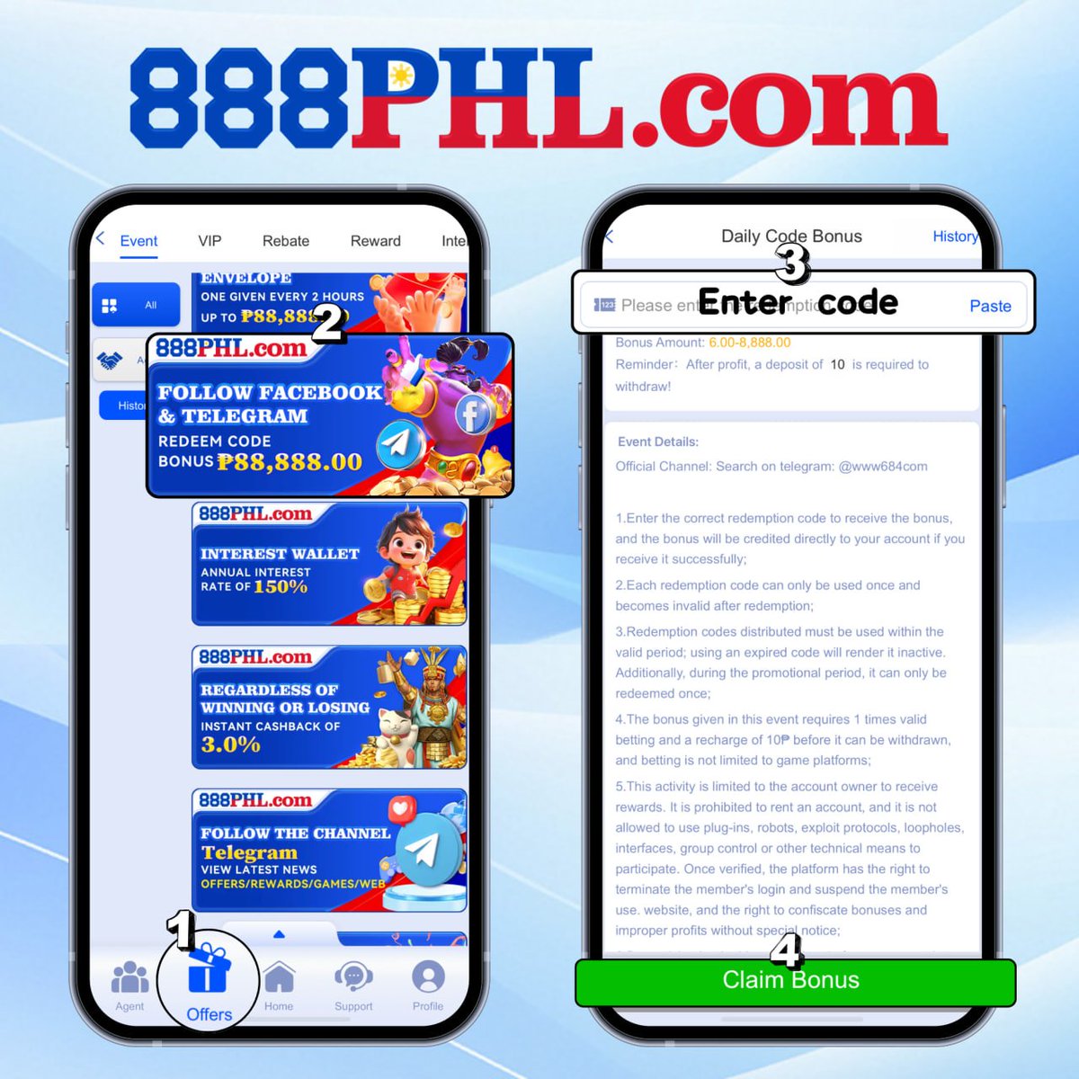 684game's tweet photo. https://t.co/gnQYndCtqp

💸 The daily bonus code we've prepared for everyone has been sent. Remember to log in to the app to redeem it！🤑

Bonus code：4️⃣8️⃣2️⃣6️⃣8️⃣6️⃣

✅ Official Website: https://t.co/w0Is4nSz3k
✅ Download App: https://t.co/VUay6xefST https://t.co/cNUsDZkQQy
