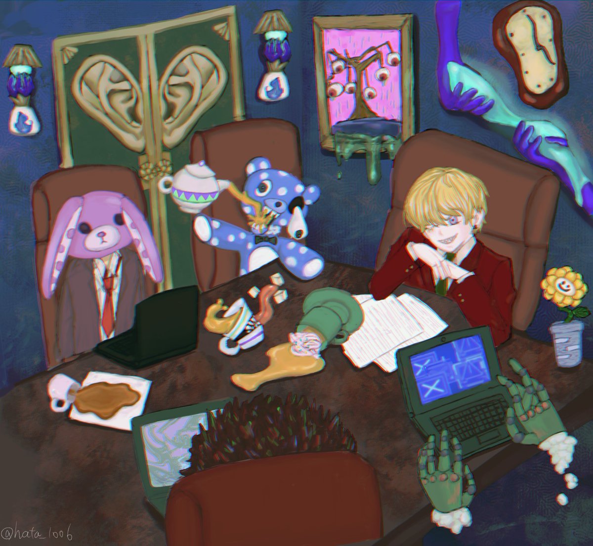 hata_1006's tweet photo. （オリジナ��）※暗めのイラストなので小さく出るようにしてます。
#オリジナル　
#創作　
#イラスト https://t.co/r4vNzWFHnI