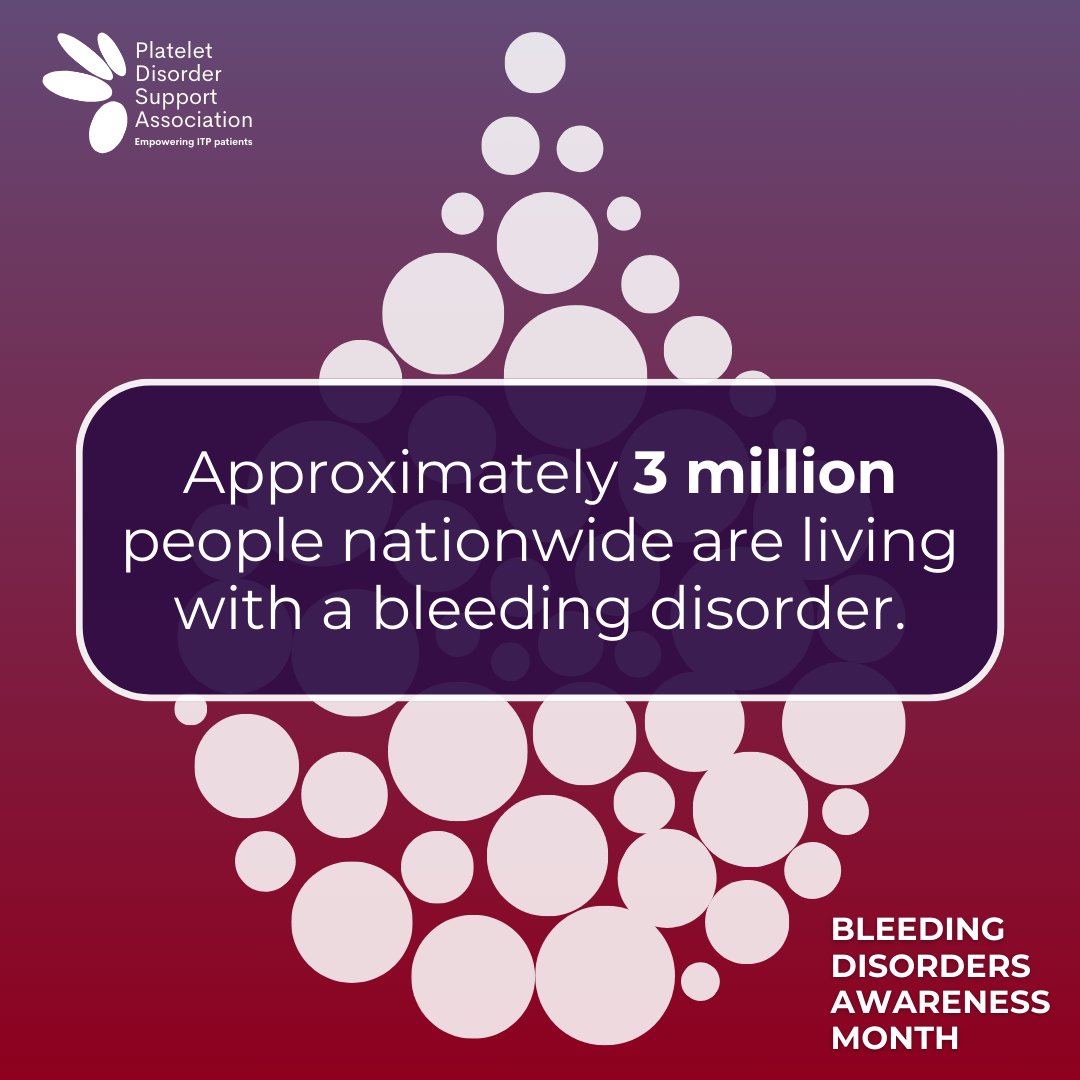 PDSA_ITP's tweet image. As we continue through March, we recognize the importance of Bleeding Disorders Awareness Month.
In addition to #ITP, PDSA also offers information about when it's not ITP and other platelet disorders. Learn more at pdsa.org/inherited-thro….