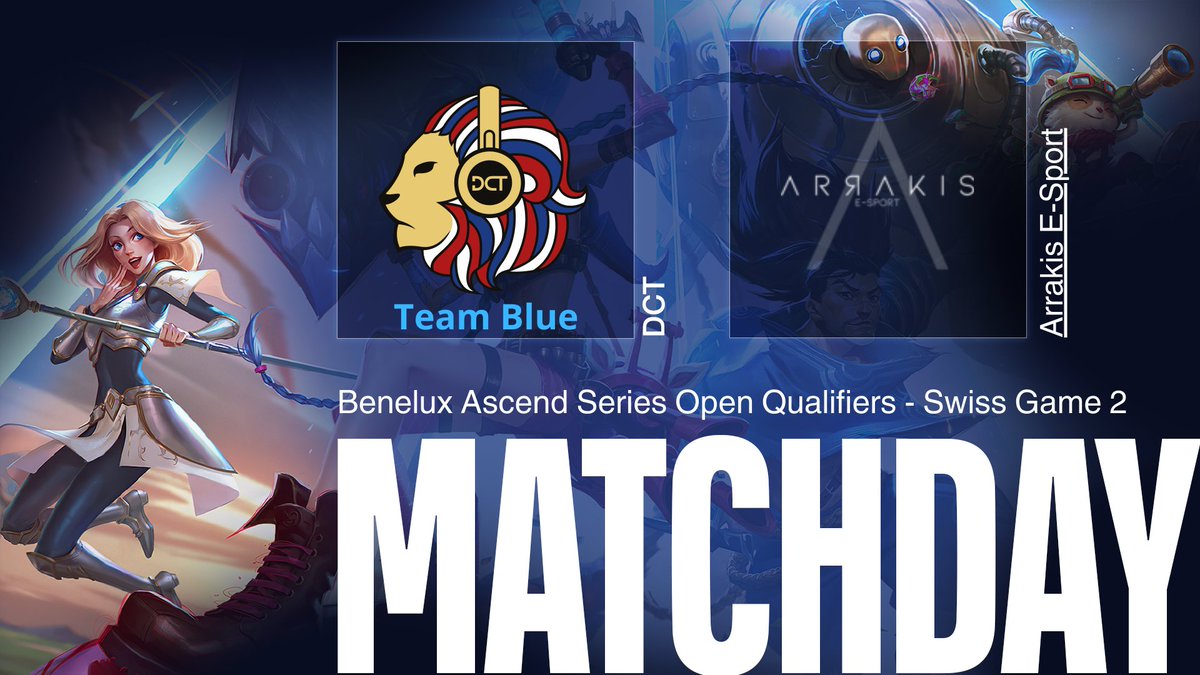 DutchCTeam's tweet photo. Our second match vs @ArrakisESport
https://t.co/gLcpBG5ujT
13:10 start
#DCTWIN #RoadToDiv2 https://t.co/8SXlvWFZ2O