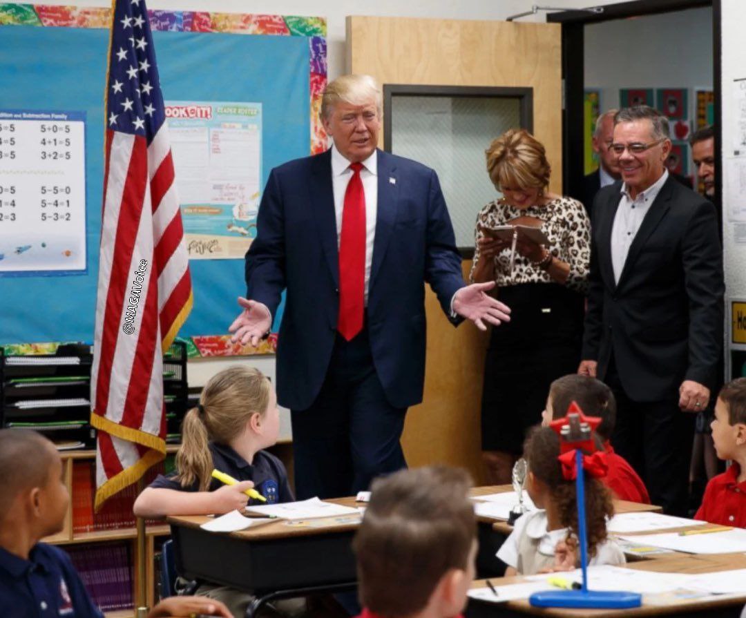 ElephantSignal's tweet photo. Would you support Donald Trump banning every school from teaching WOKE ideologies to kids ? https://t.co/kTAxFCZymt