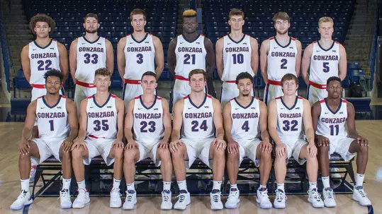 I think about the 2019-2020 Gonzaga team a lot this time of year, especially the Dallas-area transfers Admon Gidler and Ryan Woolridge. Zags made the tournament automatically qualifying by beating St. Mary's 84-66 in the WCC Championship. 31 wins and 2 losses (Michigan / at BYU).