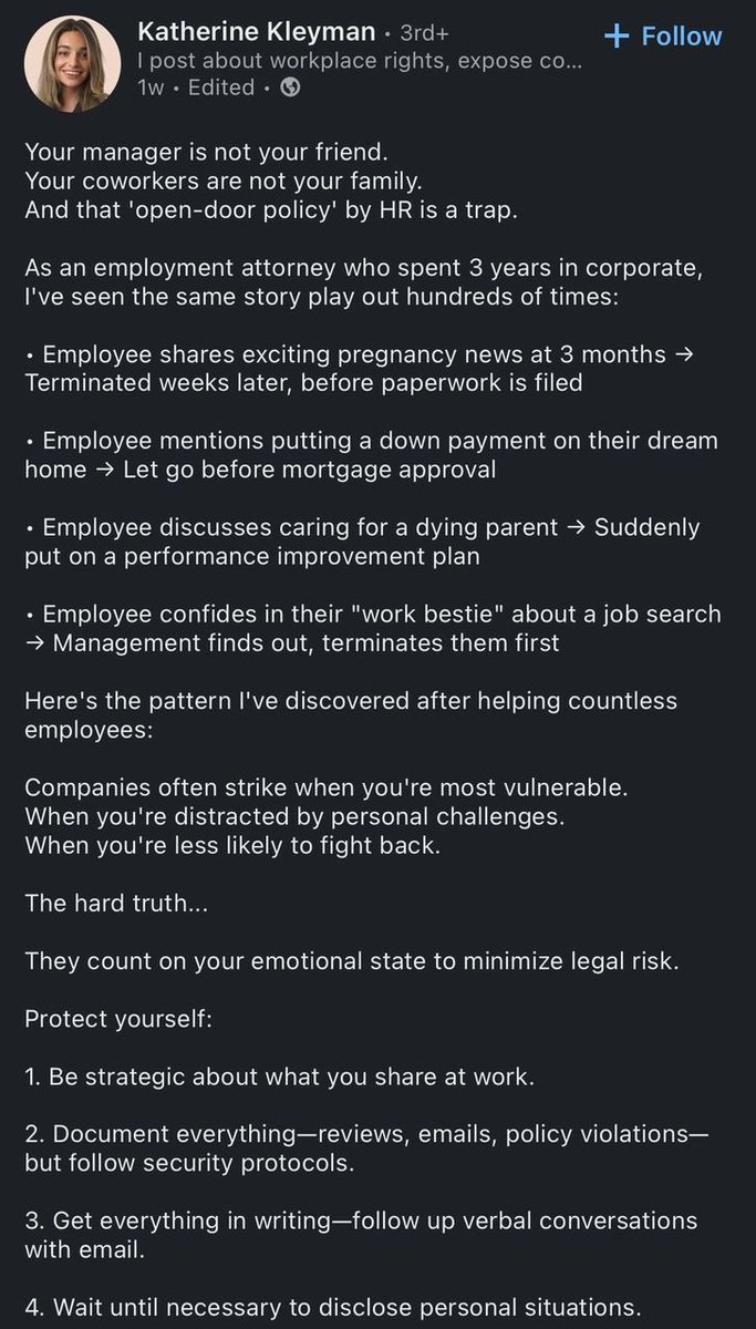 bringthetea_'s tweet photo. Companies often when you’re the most vulnerable. Guard yourself as they are preying on your emotions to take advantage.
You’re a student, pregnant, sick, Aby whiff of desperation can and will be used against you.
Thank God for kind and fair companies and clients
#BringTheTea https://t.co/CBqfFLHQtv