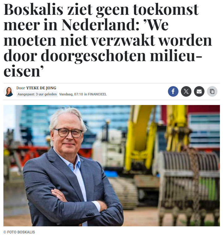 DeKritischeNL's tweet image. En wéér verlaat een Nederlands topbedrijf, net als veel Nederlanders, dit land. Boskalis wil niet langer opboksen tegen járenlang krankjorum D66, VVD, PvdA en CDA beleid. Dit land is gesloopt door totaal doorgeslagen wokegekte, klimaatgedram, stikstofregeltjes en belastingdruk.